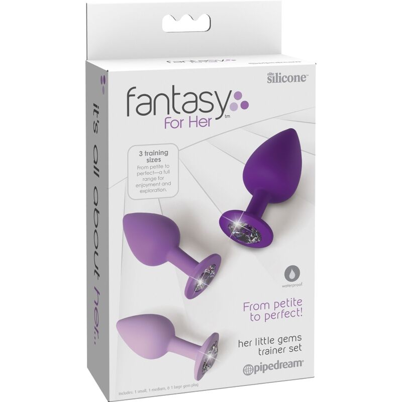 FANTASY FOR HER CONJUNTO DE PLUG ANAL VIOLETA