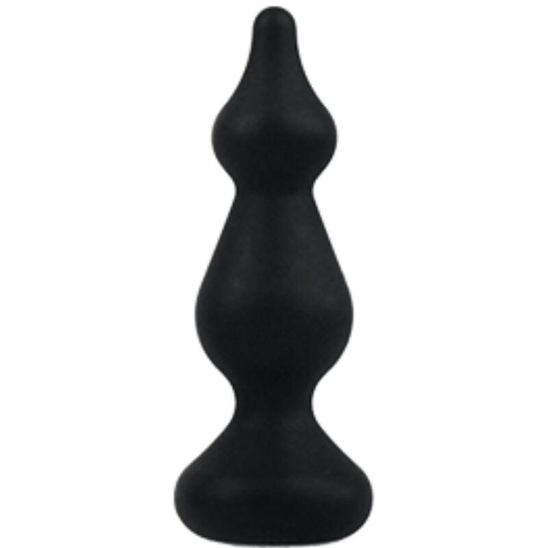 ADRIEN LASTIC AMUSE PLUG ANAL SILICONE PRETO TAMANHO S