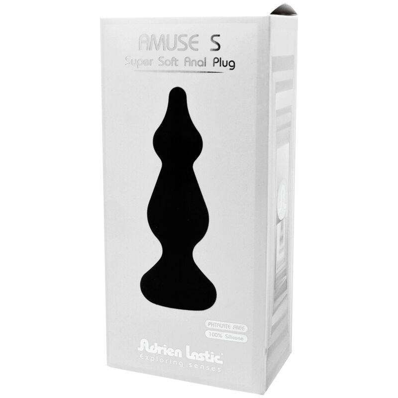 ADRIEN LASTIC AMUSE PLUG ANAL SILICONE PRETO TAMANHO S