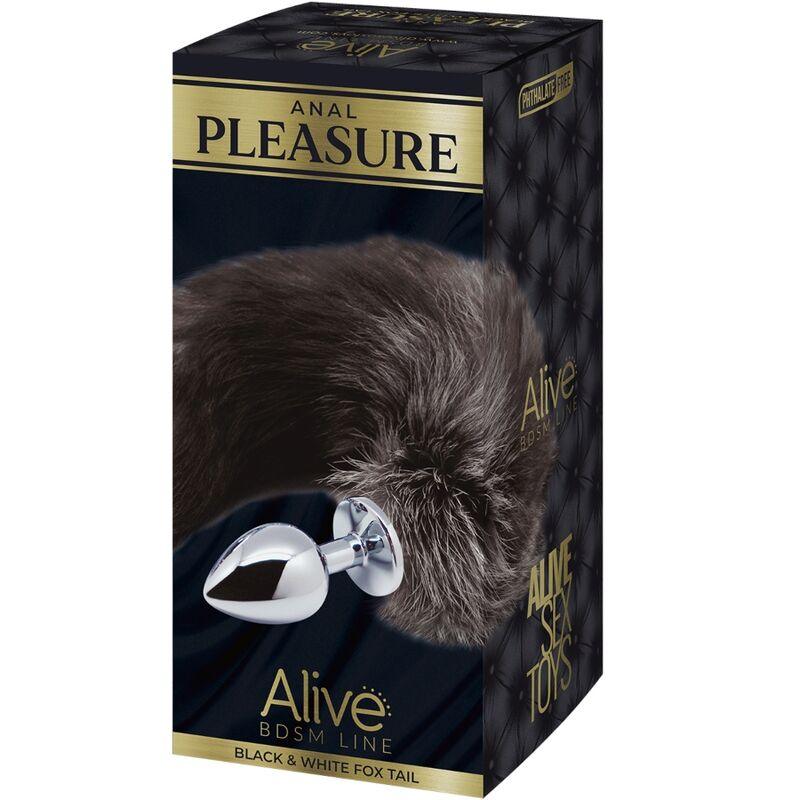 ALIVE PLUG DE PRAZER ANAL METAL FOX TAIL TAMANHO S