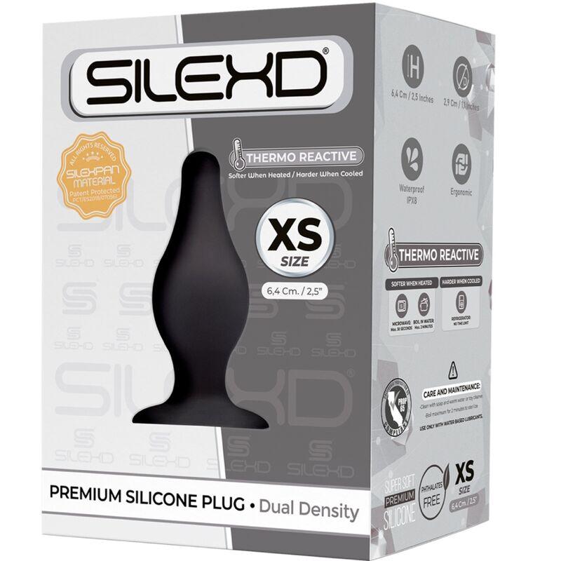 SILEXD MODELO 2 PLUG ANAL PREMIUM SILEXPAN SILICONE PREMIUM TERMOREATIVO TAMANHO XS