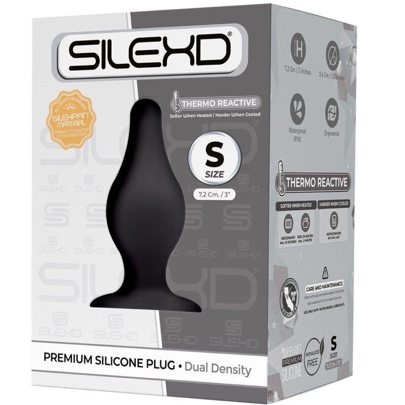 SILEXD MODELO 2 PLUG ANAL PREMIUM SILEXPAN SILICONE PREMIUM TERMOREATIVO TAMANHO S