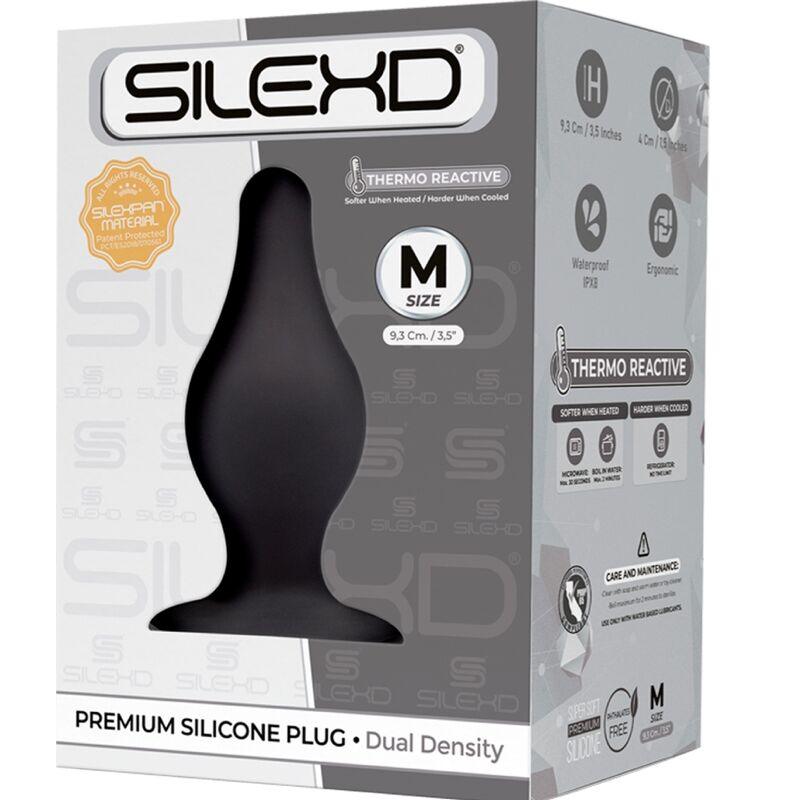 SILEXD MODELO 2 PLUG ANAL PREMIUM SILEXPAN SILICONE PREMIUM TERMOREATIVO TAMANHO M