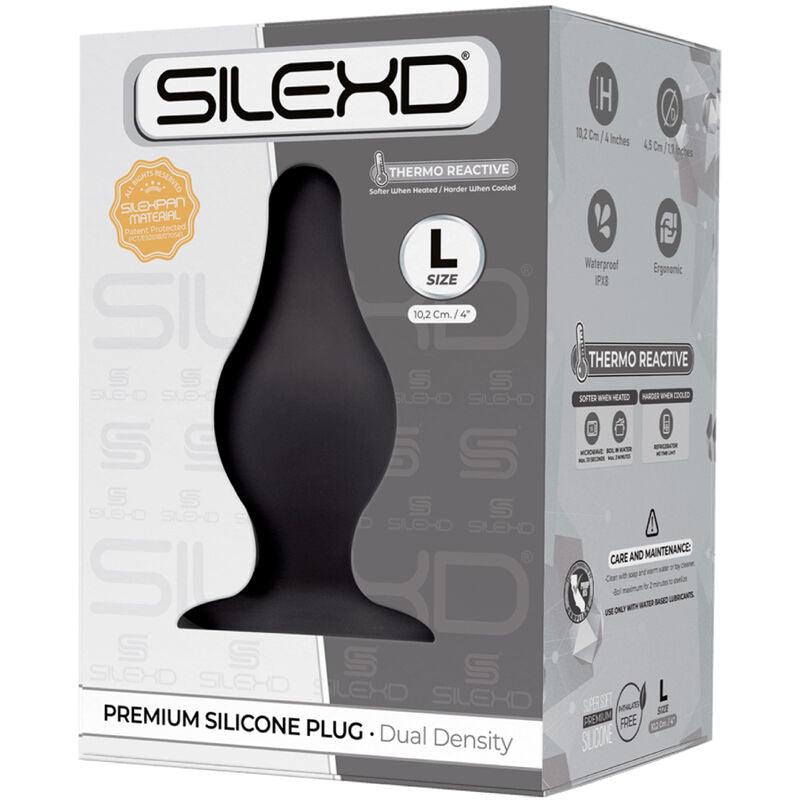 SILEXD MODELO 2 PLUG ANAL PREMIUM SILEXPAN SILICONE PREMIUM TERMOREATIVO TAMANHO L