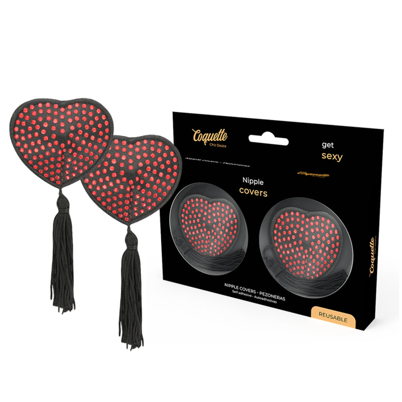 COQUETTE CHIC DESIRE COBERTURAS PARA BICOS VERMELHAS PRETAS