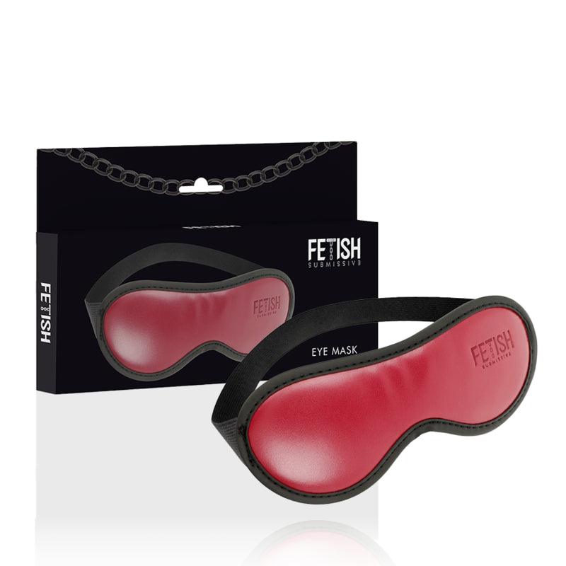 FETISH SUBMISSIVE DARK ROOM MSCARA DE COURO VEGANO COM FORRO DE NEOPRENE