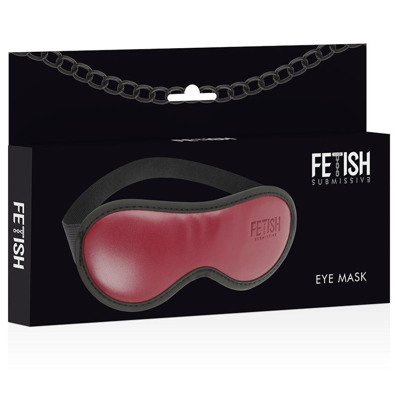 FETISH SUBMISSIVE DARK ROOM MSCARA DE COURO VEGANO COM FORRO DE NEOPRENE