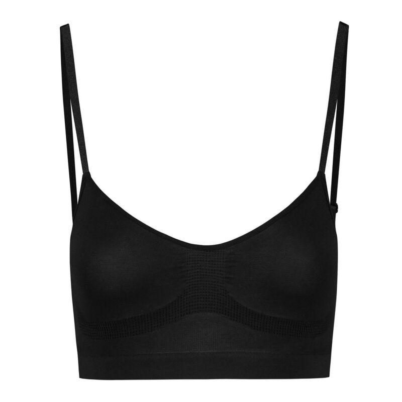 BYE BRA MEDIUM CONTROL SUTI SEM PONTOS PRETO TAMANHO S