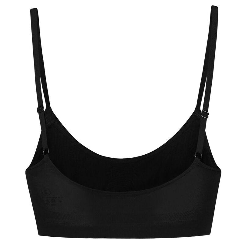 BYE BRA MEDIUM CONTROL SUTI SEM PONTOS PRETO TAMANHO S