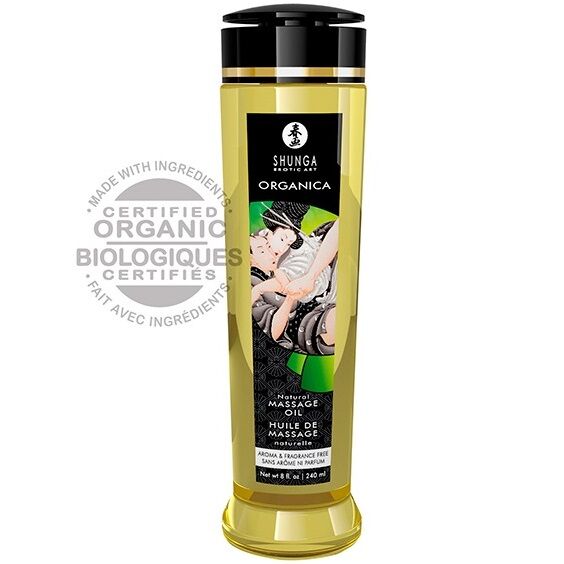 SHUNGA oLEO DE MASSAGEM ORGaNICO NATURAL 240 ML