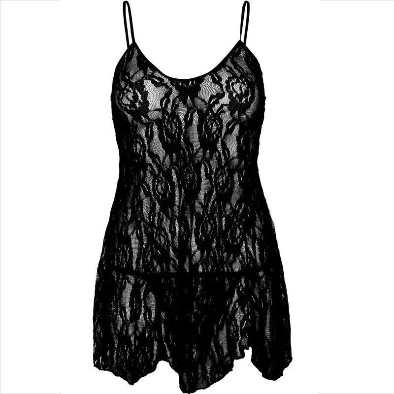 LEG AVENUE CHEMISE FLOWER LACE