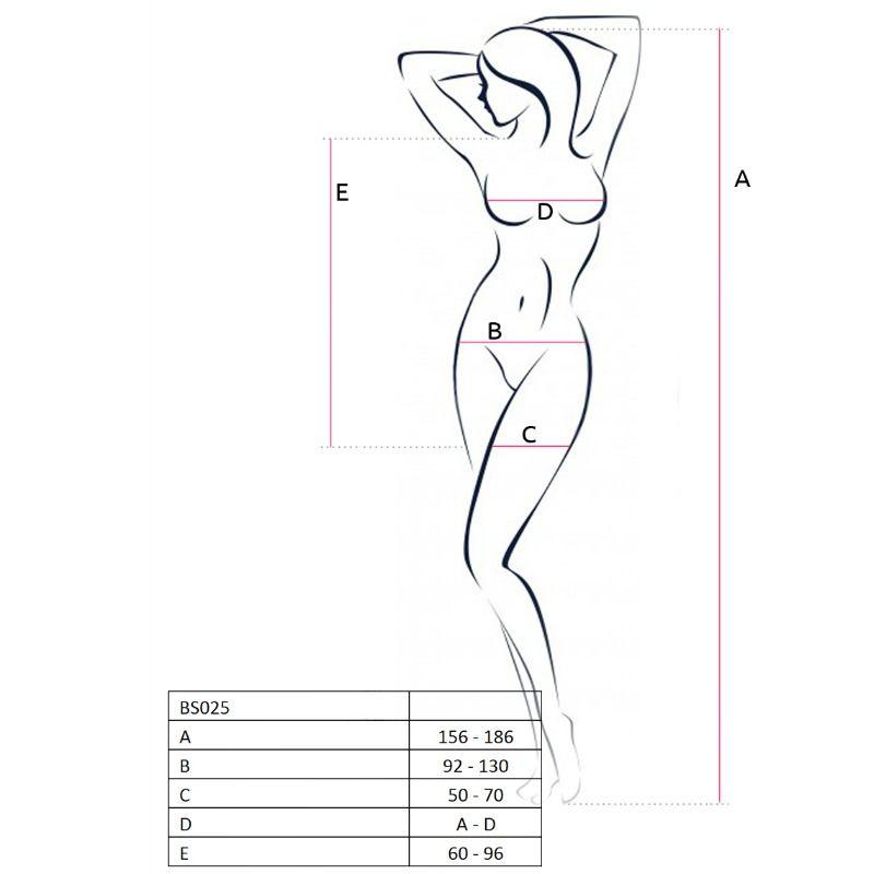 PASSION MULHER BS025 BODYSTOCKING VESTIDO BRANCO ESTILO TAMANHO uNICO