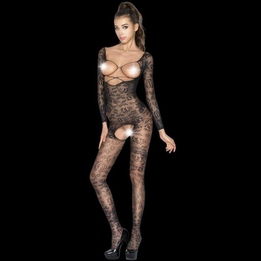 PASSION WOMAN BS031 BODYSTOCKING PRETO TAMANHO uNICO