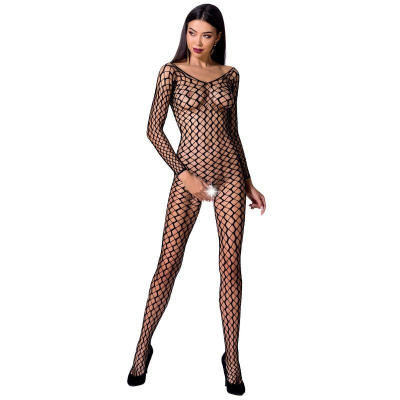 PASSION WOMAN BS068 BODYSTOCKING PRETO TAMANHO uNICO