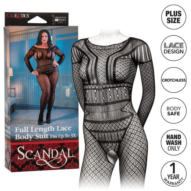 CALIFORNIA EXOTICS LACE BODY SUIT PLUS SIZE