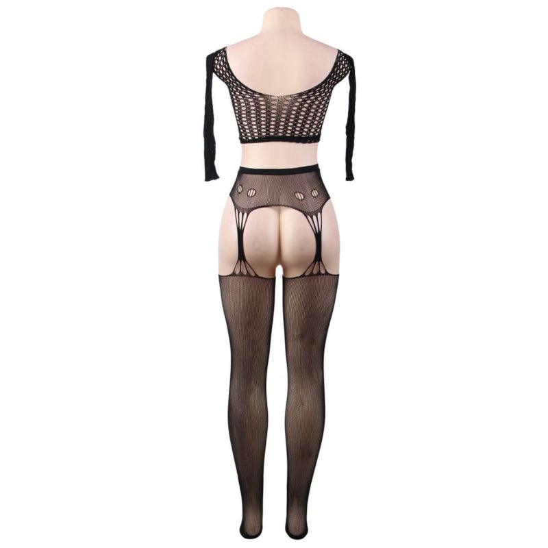 QUEEN LINGERIE BODYSTOCKING TOP MANGA COMPRIDA S L