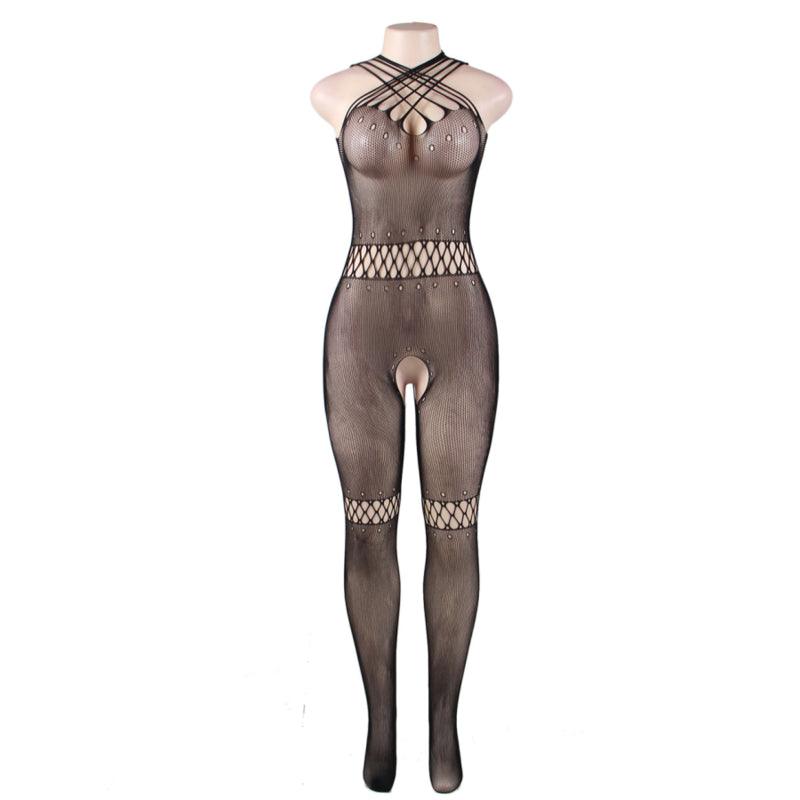 QUEEN LINGERIE CORREIAS NECK BODYSTOCKING S L