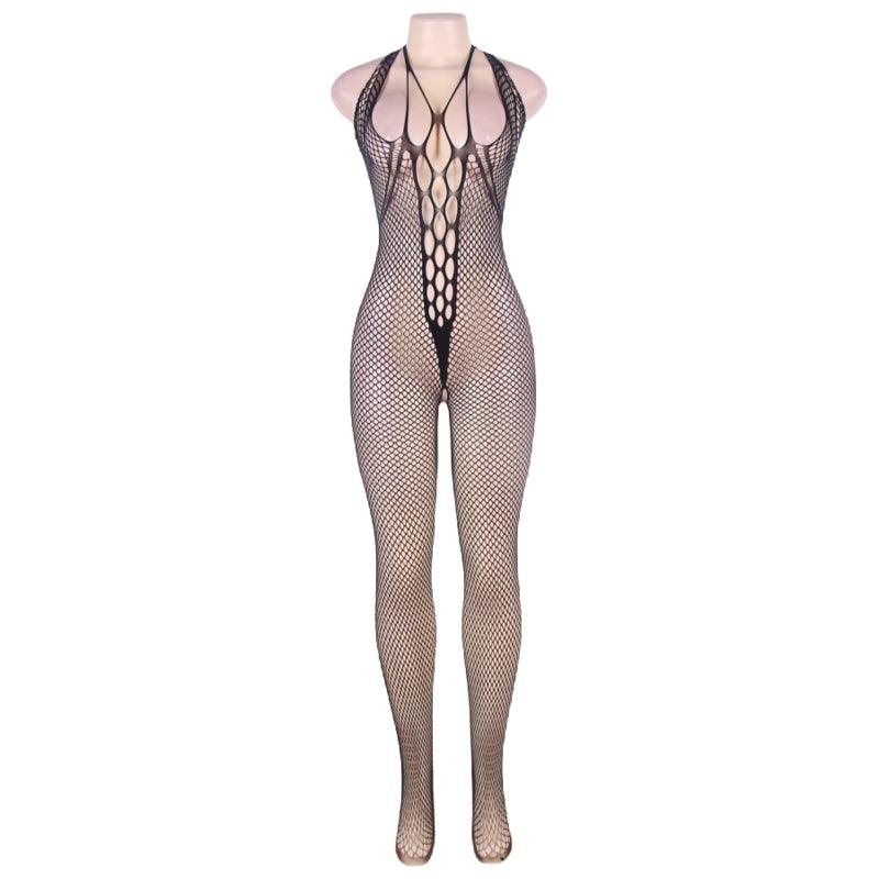 QUEEN LINGERIE HALTER NECK E OPEN BACK BODYSTOCKING S L