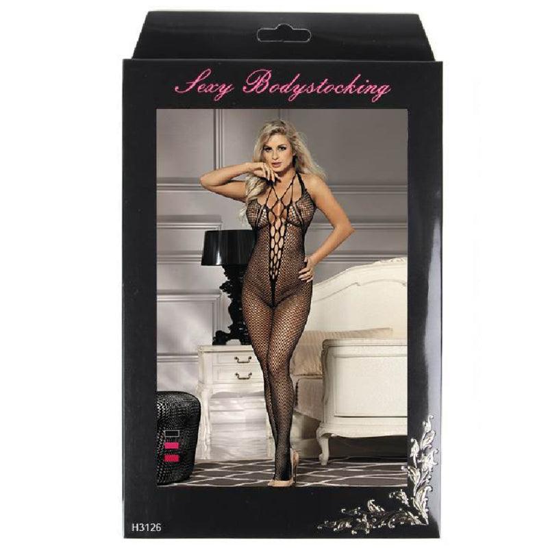 QUEEN LINGERIE HALTER NECK E OPEN BACK BODYSTOCKING S L