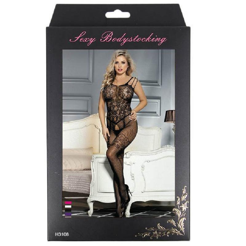 QUEEN LINGERIE BODYSTOCKING COM ABERTURA FLOR S L