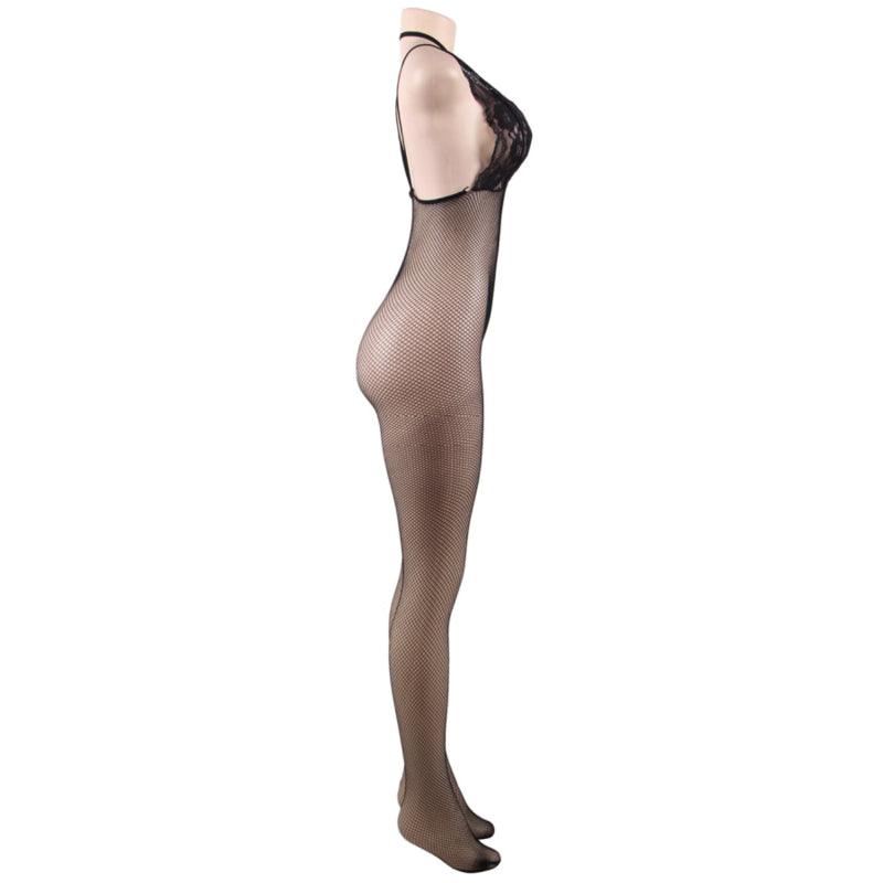 QUEEN LINGERIE BODYSTOCKING DE REDE COM ABERTURA S L