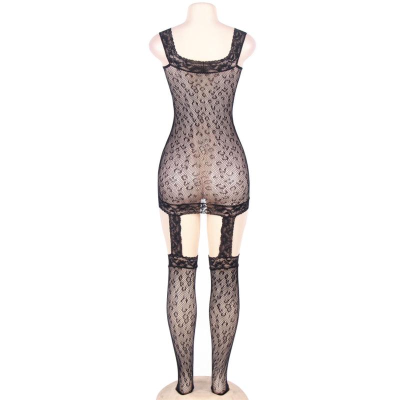 QUEEN LINGERIE BODYSTOCKING ESTILO LEOPARDO S L