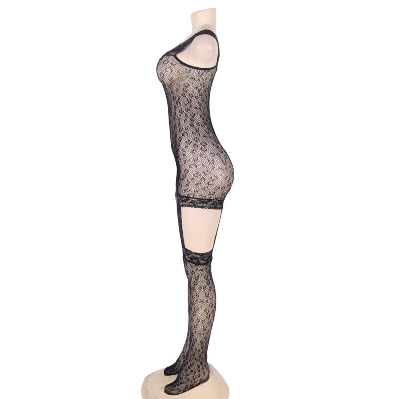 QUEEN LINGERIE BODYSTOCKING ESTILO LEOPARDO S L