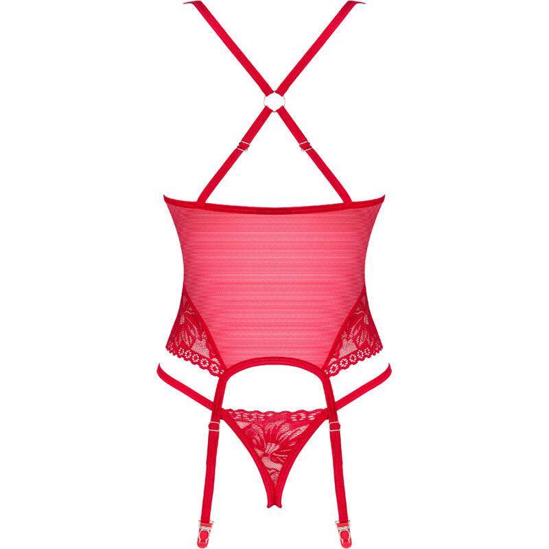 OBSESSIVE LACELOVE CORSET VERMELHO XS S