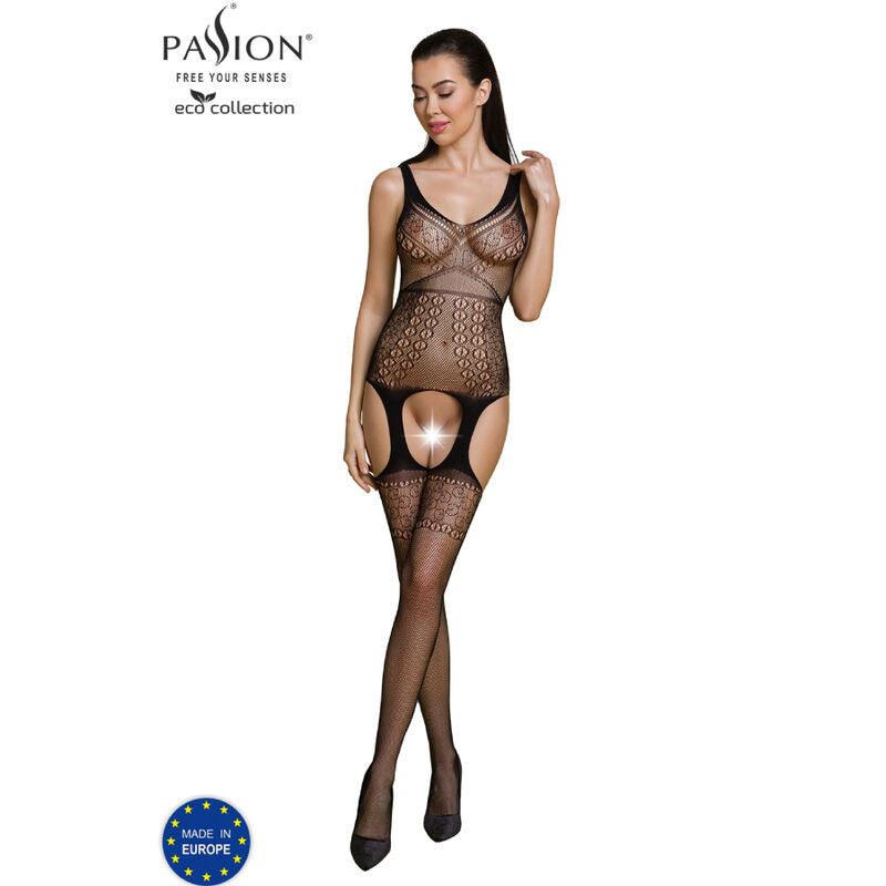 PASSION COLEO ECO BODYSTOCKING ECO BS010 PRETO