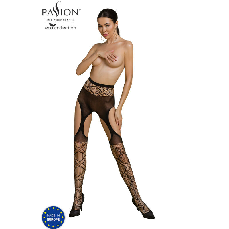 PASSION COLEO ECO BODYSTOCKING ECO S005 PRETO