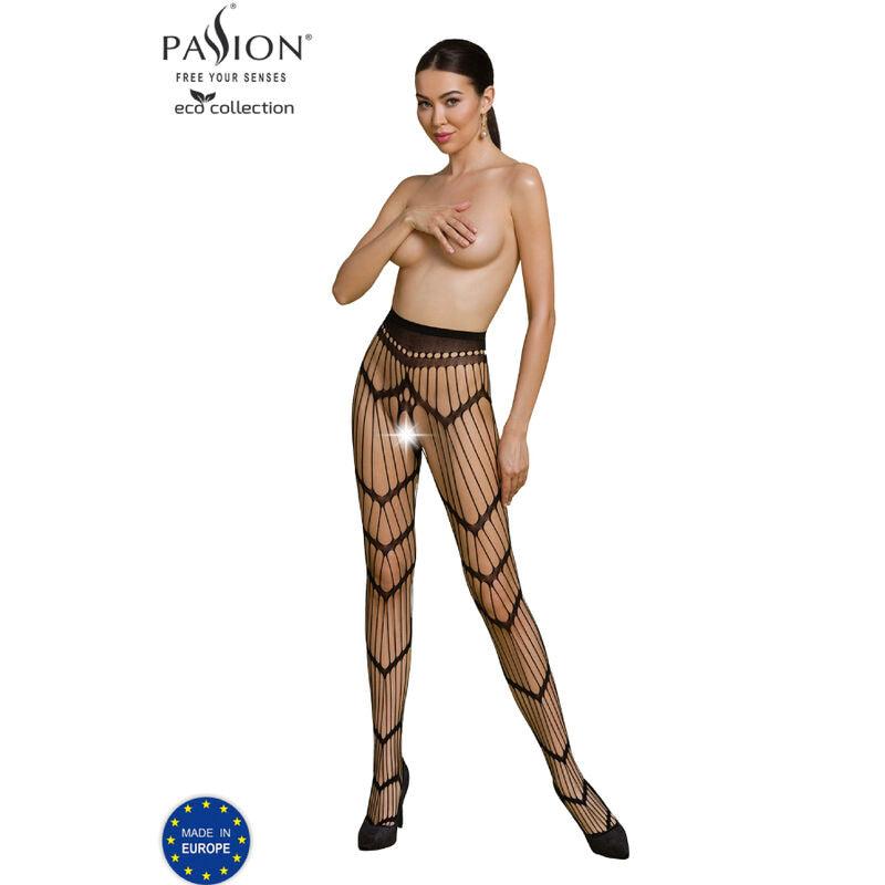 PASSION COLEO ECO BODYSTOCKING ECO S006 PRETO