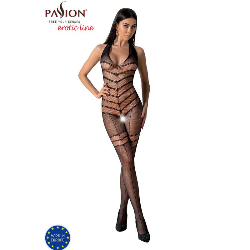 PASSION BS100 BODYSTOCKING PRETO TAMANHO uNICO