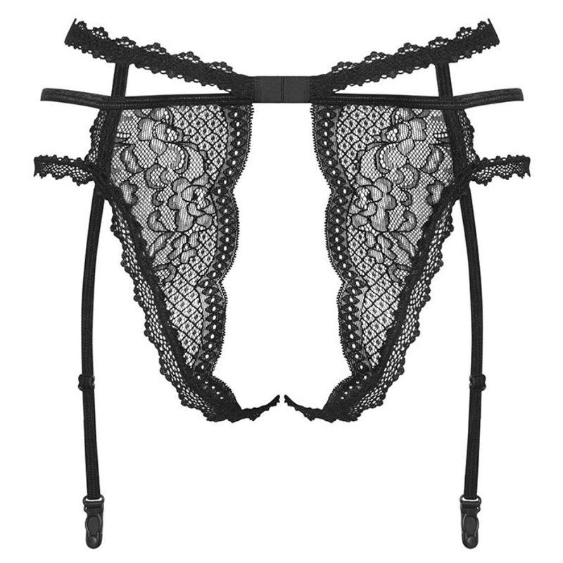 OBSESSIVE PEARLOVE CINTA LIGA PRETO XS S