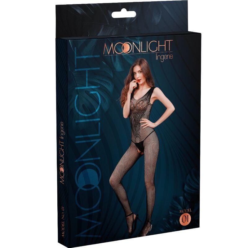 MOONLIGHT MODELO 1 BODYSTOCK PRETO TAMANHO uNICO