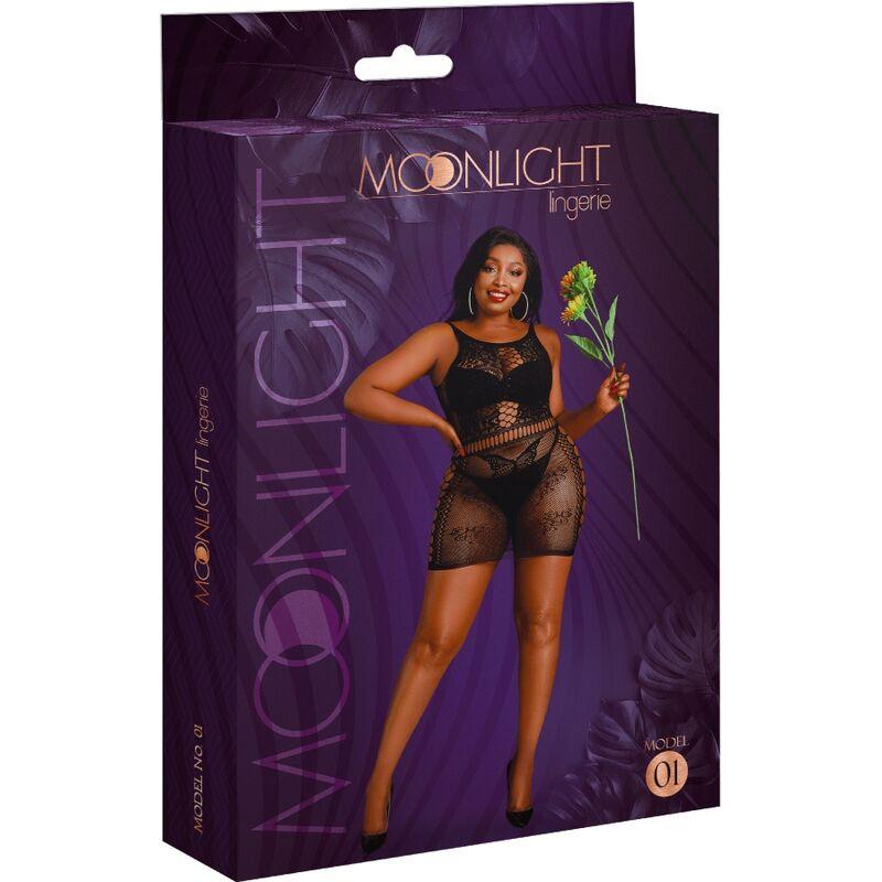 MOONLIGHT VESTIDO MODELO 1 PRETO PLUS SIZE