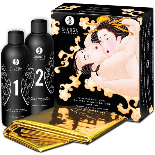 SHUNGA GEL DE MASSAGEM ERoTICO CORPO A CORPO MELaO ORIENTAL MANGA