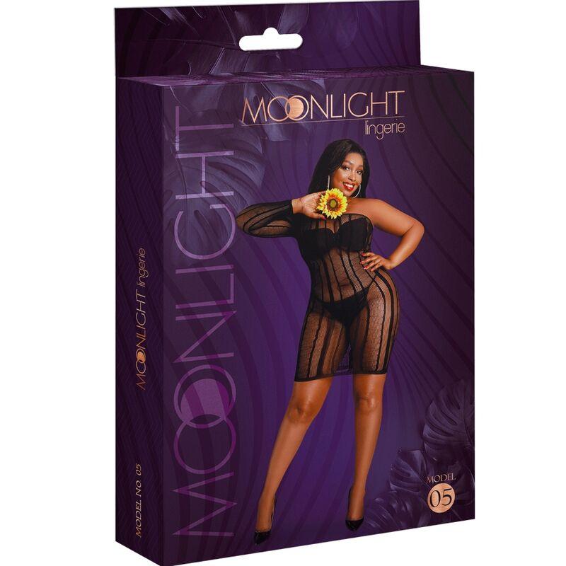 MOONLIGHT VESTIDO MODELO 5 PRETO PLUS SIZE