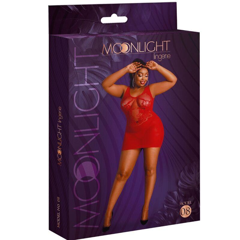 MOONLIGHT VESTIDO MODELO 8 VERMELHO PLUS SIZE