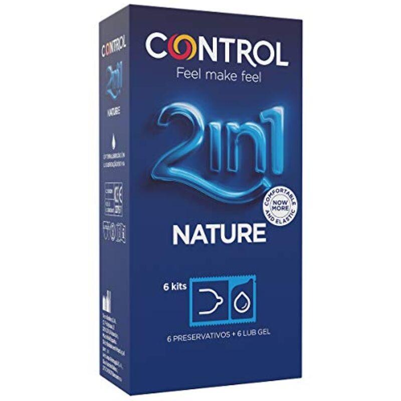 CONTROL DUO NATURA 2 1 CONSERVANTE GEL 6 UNIDADES