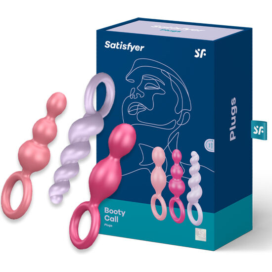 SATISFYER CONJUNTO DE PLUGS ANAIS 3 PCS TRICOLOR