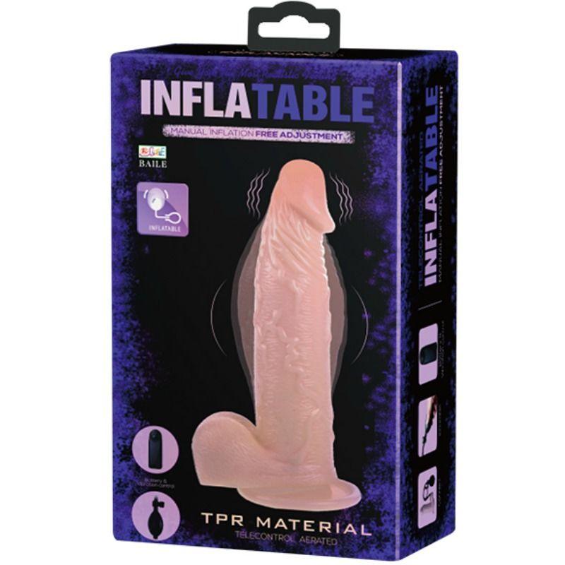 BAILE DILDO VIBRANTE E INFLVEL REALISTA