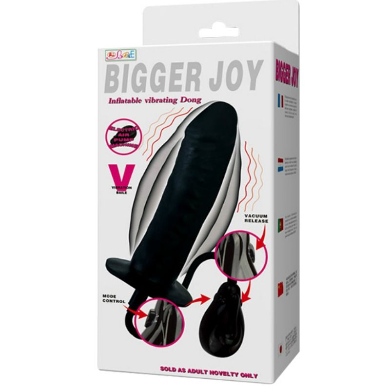 BAILE DILDO INFLVEL BIGGER JOY COM VIBRAO 16 CM