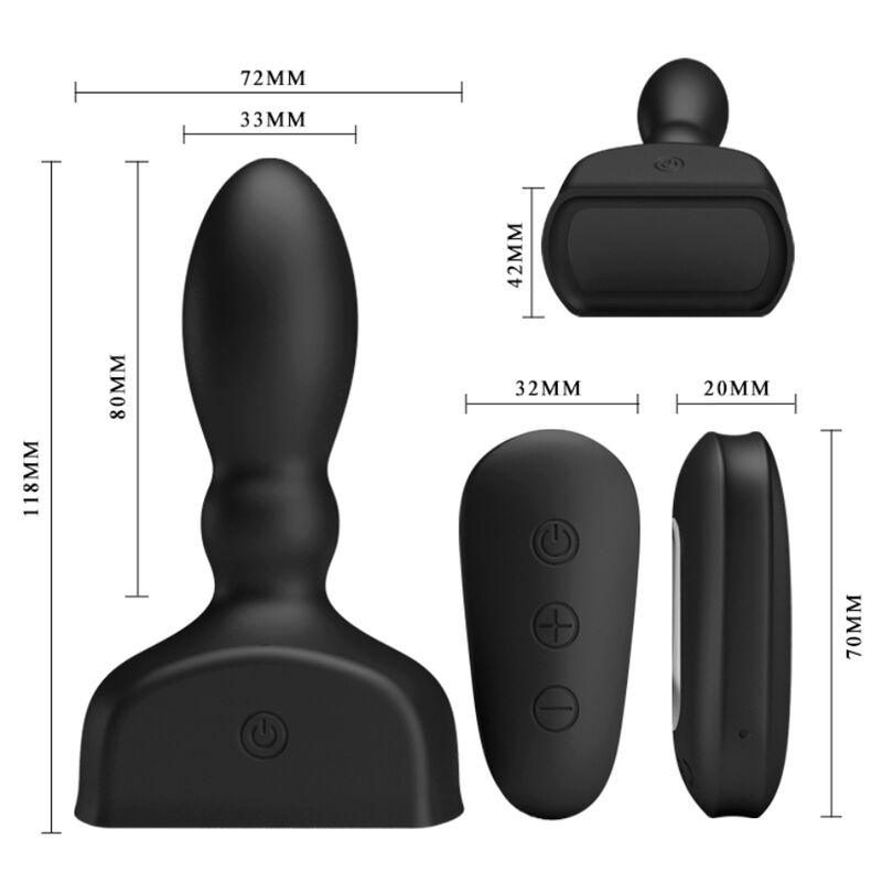 MR PLAY CONTROLE REMOTO DE PLUG ANAL INFLVEL PRETO