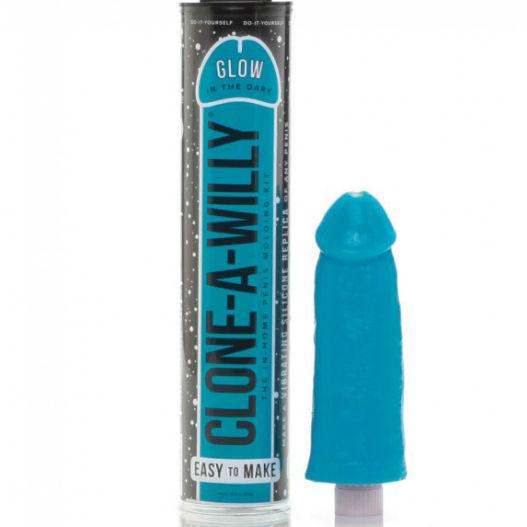 CLONE A WILLY CLONER DE PeNIS AZUL LUMINESCENTE COM VIBRADOR