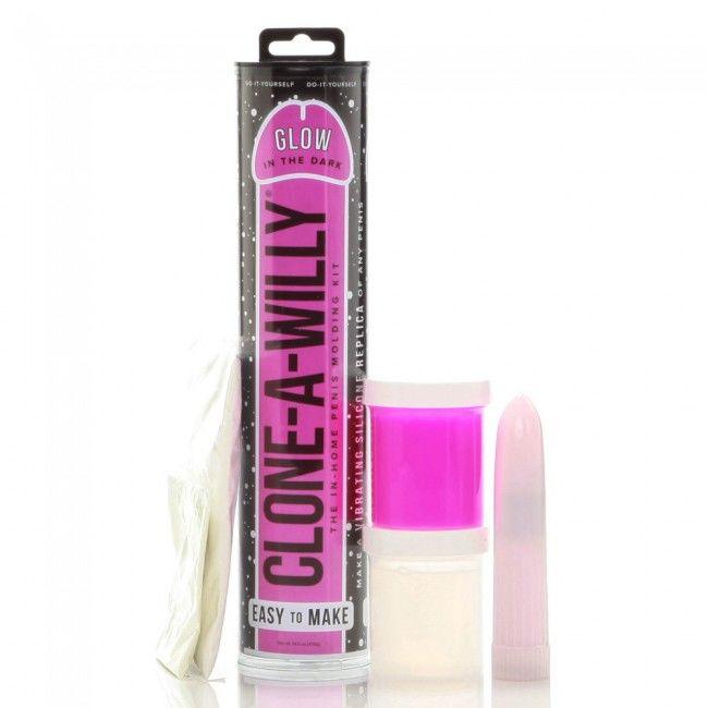 CLONE A WILLY CLONER DE PeNIS ROSA LUMINESCENTE COM VIBRADOR