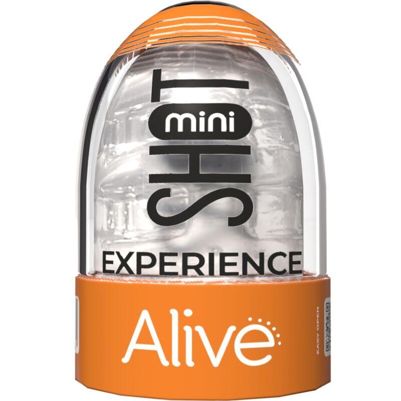 ALIVE SHOT EXPERIENCE MINI MASTURBADOR TRANSPARENTE