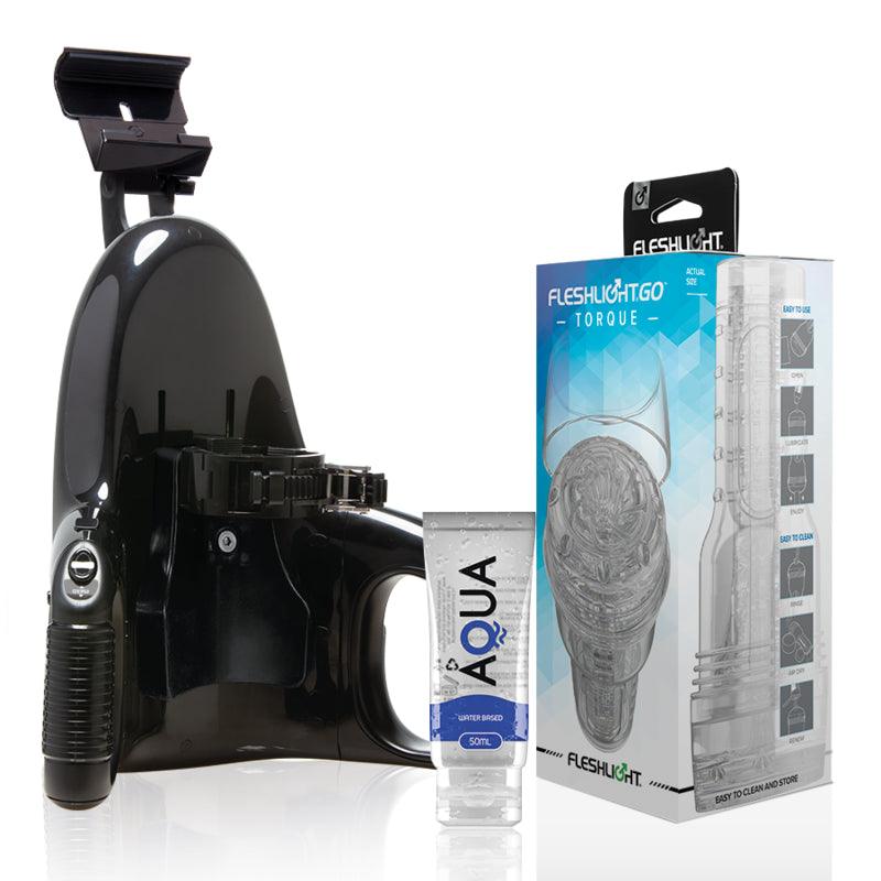 FLESHLIGHT GO MASTURBADOR TORQUE ICE LANCAMENTO UNIVERSAL LUBRIFICANTE AQUA QUALITY 50 ML