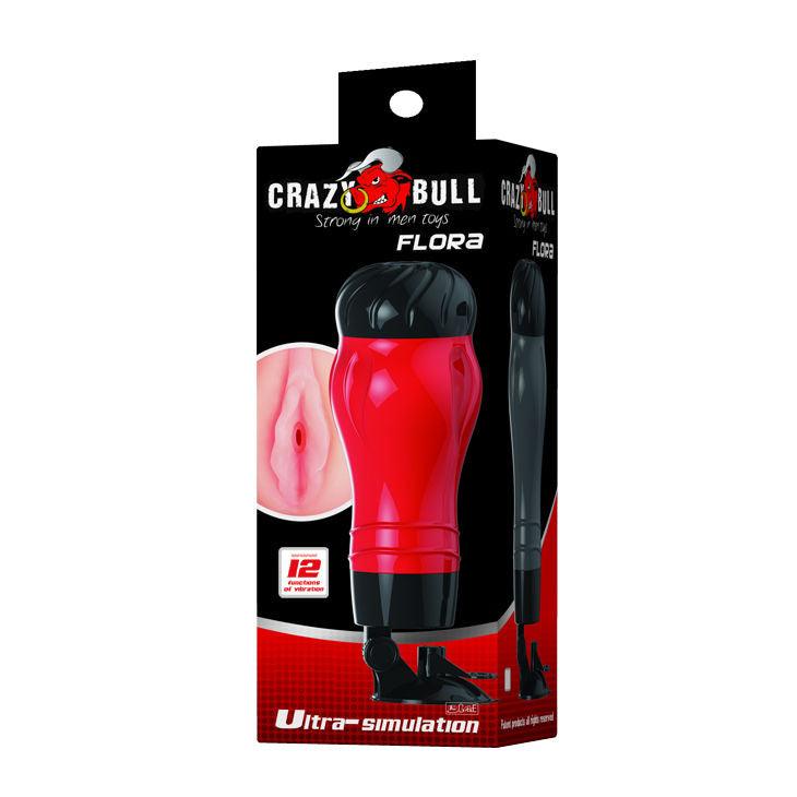 CRAZY BULL FLORA VAGINA COM BASE MASTURBADOR