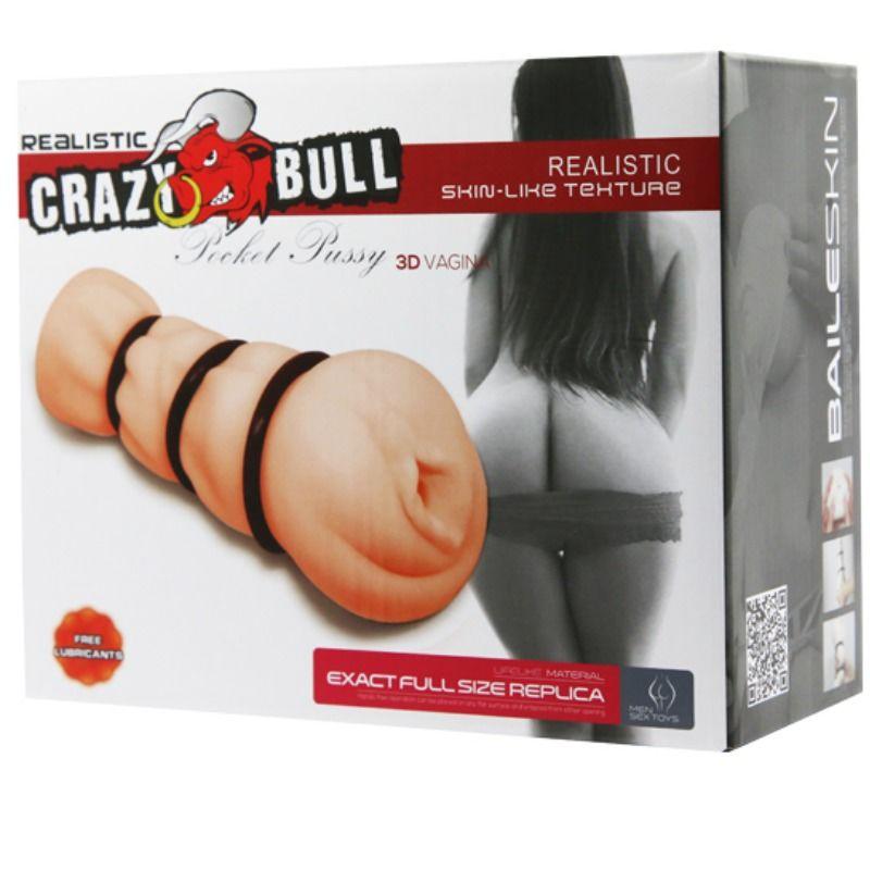 CRAZY BULL MASTURBADOR DE VAGINA COM ANeIS