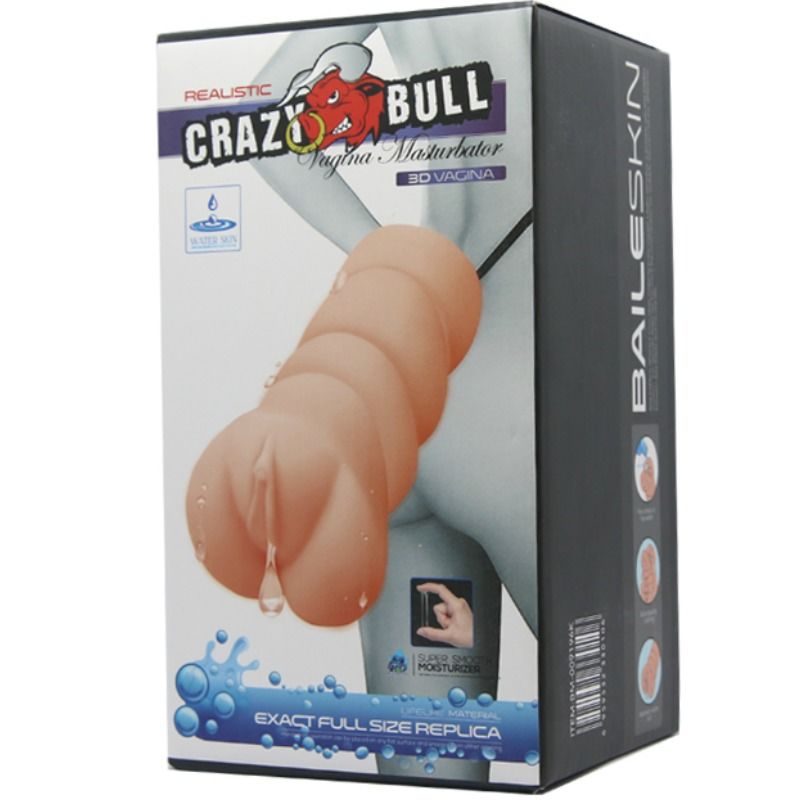 CRAZY BULL MASTURBADOR DE PELE DE GUA VAGINA MODELO 3